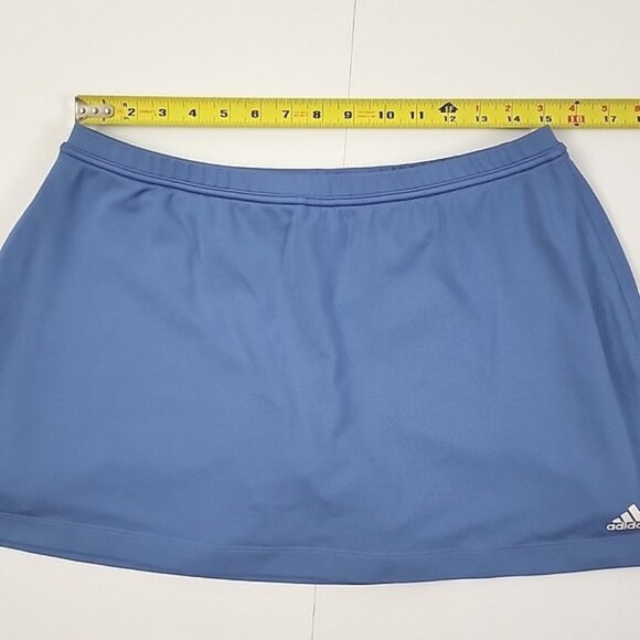 Adidas Clima 365 Women's Skort Skirt Blue Stretch Tennis Running Size Large - Picture 7 of 11
